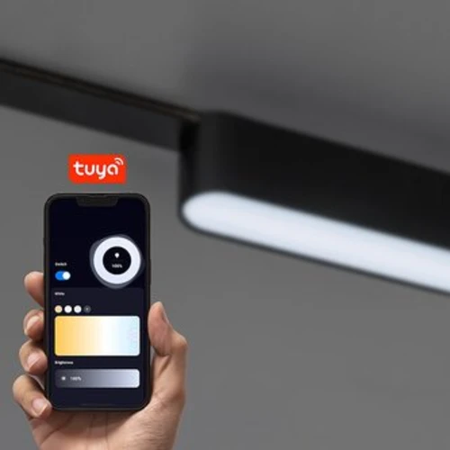 Lampă SMART pe șină Line03V Rabalux, LED 4W, 160 lumeni, control TUYA Smart, design modern