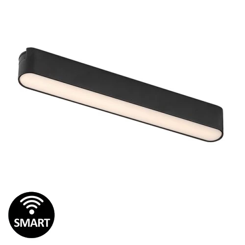 Lampă SMART pe șină Line06V Rabalux, LED 7W, 370 lumeni, control TUYA Smart, design modern