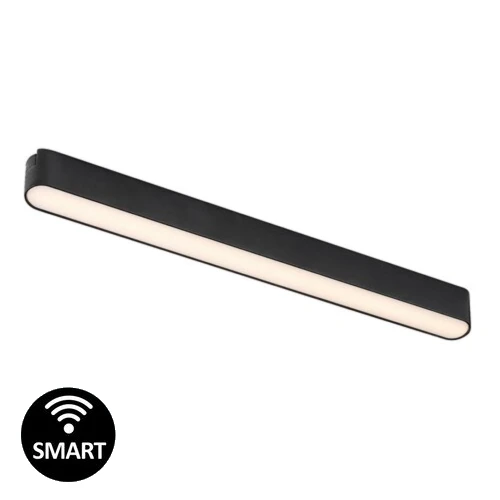 Lampă SMART pe șină Line09V Rabalux, LED 13W, 600 lumeni, control TUYA Smart, design modern