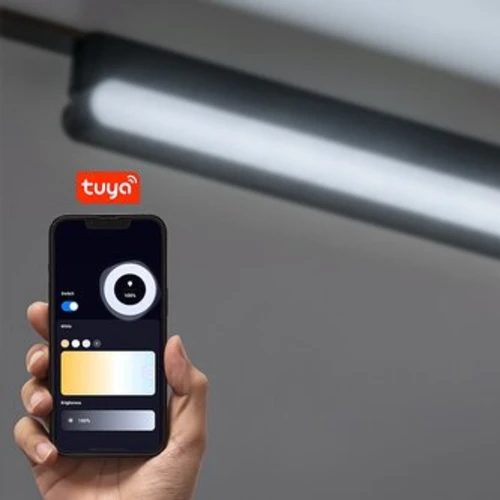 Lampă SMART pe șină Line18V Rabalux, LED 13W, 450 lumeni, control TUYA Smart, 3 lumini reglabile